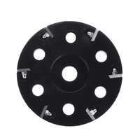 Drillpro 115mm 6 dents en carbure de gravure sur bois Disque de broyeur pour meuleuse à angle 125