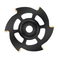 Drillpro 115mm Disque À Bois Titane Revêtu 6 Carré Rond Inserts En Carbure Angle Disque De Meulage En Bois Disque De Mis