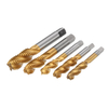 Drillpro 1/2-3/4 Impérial Spirale Flûte Main Taraud HSS Titane Revêtu Machine Vis Bouchon Foret