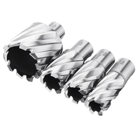 Drillpro 12-42mm foret à noyau métallique en acier à grande vitesse coupeur annulaire pour perceuse magnétique foret cre