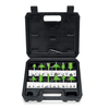 Drillpro 12 pièces 1/4 pouces tige de toupie bits ensemble outils de travail du bois en carbure pour lamélioration