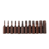 Drillpro 12 pièces S2 acier T6-T40 embouts de tournevis Torx magnétique ensemble 25mm embout de tournevis inviolable de