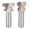Drillpro 1/2 pouce Shank Bois Double Doigt Routeur Bit Menuiserie 2 Flûtes Fraiseuse