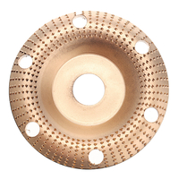 Drillpro 125x22mm Meuleuse dangle Disque de façonnage du bois Voir à travers le disque de sculpture sur roue avec t