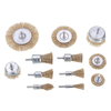 Drillpro 12Pcs Wire Brush Cup Brosse à fil métallique Set tige 6mm pour lenlèvement de la rouille / corrosion / pei