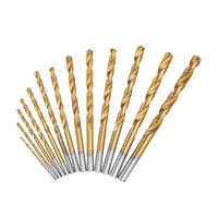 Drillpro 13 pièces 1.5-6.5mm HSS foret hélico dal ensemble foret hélico dal à tige droite en acier haute vitesse