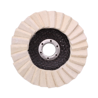 Drillpro 130mm Stianless Acier Feutre De Laine Flap Polissage Disque De Roue Angle Grinder Tampons De Polissage Pour Ver