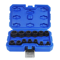Drillpro 13Pcs Impact endommagé Bol Remover Écrou Extracteur Socket Tool Set Boulon Écrou Vis Enlèvement Socket Clé
