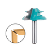 Drillpro 1/4 pouce tige 45 degrés serrure mitre toupie 1-1 / 2 pouce diamètre de coupe Tenon coupe-bois