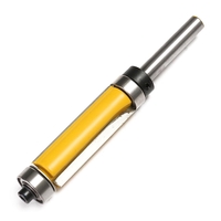 Drillpro 1/4 pouce tige de toupie à garniture affleurante outil de travail du bois haut avec roulement inférieur