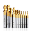 Drillpro 1.5-10mm Titane Enduit HSS 4 Fraise Fraise CNC Foret Fraise