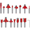Drillpro 15PCS carbure de tungstène à pointe de tungstène jeu de forets 1/4 pouce tige bois scie à bois Cutter outils de