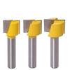 Drillpro 16/18 / 20mm Mèche 8mm Tige Surface Rabotage Fond Nettoyage Bois Fraisage Routeur Mèche pour CNC