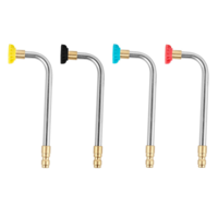 Drillpro 17 cm 90 degrés haute pression laveuse gouttière accessoire de fixation pour lance / baguette 1/4 pouce connect