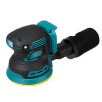Drillpro 18V 125mm 3 vitesses ponceuse électrique meubles bois métal peinture broyeur tampon Machine de polissage W/1pc/