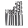 Drillpro 2-12mm 3 Flûtes Fraises en Carbure Set Outils de Fraise en Acier Tungstène pour Alliage Daluminium