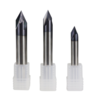 Drillpro 2-12mm fraise à chanfreiner 120 degrés 3 flûtes fraise CNC fraise en V forme fraise CNC routeur peu