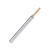Drillpro 2 flûtes D2mm R0.2 fraise en bout de nez de boule à long cou HRC60 CNC fraise à entaille profonde