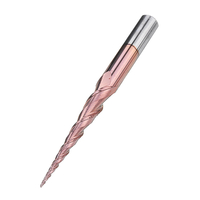 Drillpro 2 Flûtes R0.5 / R1.0 * 47 * D8 * 85 Fraise conique à bout sphérique Fraise HRC50