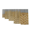 Drillpro 2 SET 1 / 1.5 / 2 / 2.5 / 3mm HSS forets hélico daux revêtus de titane 50 pièces / ensemble forets en acier à g