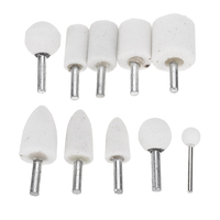 Drillpro 20 pièces abrasives montées sur pierre de meulage tête de meule outils abrasifs pour outil rotatif