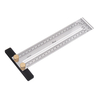 Drillpro 200mm acier inoxydable marquage de précision T règle de positionnement du trou règle de mesure outil de traçage