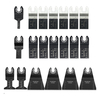 Drillpro 20Pcs Lame de scie oscillante multi-outils à dégagement rapide Ensemble de lames de scie pour métal,  bois Plast