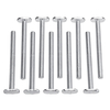 Drillpro 20pcs vis coulissantes à écrou en T M8x100mm pour outil de menuiserie à rainure en T pour rainure en T de série