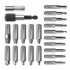 Drillpro 22pcs Kit dextracteur de vis endommagé avec adaptateur de douille de verrouillage pour vis cassée HSS Kit