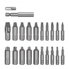 Drillpro 22pcs Kit dextracteur de vis endommagé pour vis cassée HSS Kit dextracteur de boulon cassé