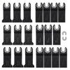 Drillpro 22PCS Multi Tool Lame de scie oscillante Kit de lames de scie à dégagement rapide pour métal,  bois,  plastique, 