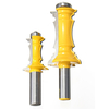 Drillpro 2pcs 1/2 pouce Shank Routeur Bit Set Mitre porte et le bâti de moulage de tiroir