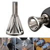 Drillpro 2Pcs Outils de réparation argentés Ebavurage Embout doutil de chanfrein externe Enlever les bavures
