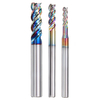 Drillpro 3-10mm DLC Colorful Fraise en bout pour machine de commande numérique par ordinateur CNC