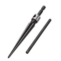 Drillpro 3-13mm Pont Trou Trou Main Main Taper Alésoir T Poignée Conique 6 Chanfrein Cannelé Bit Outil De Travail Du Boi