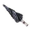 Drillpro 3 Flute Step Drill Bit TiAlN Coated HRC89 HSS-Co M35 Cobalt Drill Step 1/4 Hexagonal Shank