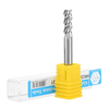 Drillpro 3 Flutes 4/5/6/8 / 10mm Fraise en bout 75mm Longueur Outil de fraisage pour aluminium