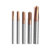 Drillpro 3 Flutes Fraise à chanfreiner en carbure de tungstène 120 degrés 2-8mm HRC55 Acier de tungstène AlTiN Fraise de