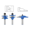 Drillpro 3 Pcs 1/2 Pouce Style De Jambe Et Rail Assembler Ogee Rasied Panneau Routeur Peu Tennon Peu De Rainure Et Rainu
