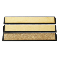 Drillpro 3 Pcs Titanium Enduit Diamant Aiguiseur de Couteaux 80600 1000 Grit Angle Pierre À Aiguiser Whetstone Bar avec