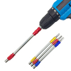 Drillpro 3 pièces 200mm métal Flexible Extension de forage arbre 1/4 pouce tournevis hexagonal porte-embout