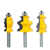Drillpro 3 pièces 8mm tige de routeur Bit coupe-bois coupe-accoudoir en queue de poisson coupe-bois fraise