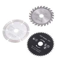 Drillpro 3 pièces HSS / TCT 85mm lame de scie circulaire disques de coupe outil rotatif pour le travail du bois