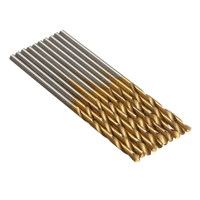 Drillpro 3 SET 1 / 1.5 / 2 / 2.5 / 3mm HSS forets hélico daux revêtus de titane 50 pièces / ensemble forets en acier hau