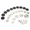 Drillpro 30 pièces ensemble de meules de polissage à tige de 1/8 pouce lame de scie et disques de coupe