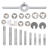 Drillpro 31 pièces ensemble de matrices de taraud multifonction M1-M2.5 taraud à filetage métrique et jeu de vis de file