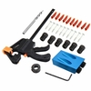 Drillpro 31 pièces gabarit de trou de poche pour le travail du bois avec perceuse et pince outil de menuiserie pour le t