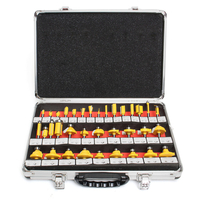 Drillpro 35 pièces 6mm tige de toupie ensemble de fraises en carbure de tungstène outil rotatif
