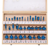 Drillpro 35 pièces ensemble de forets de toupie 1/4 tige 8mm tige avec fraise pour boîtier en bois pour outil de gravure