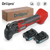 Drillpro 388VF bleu/argent/Orange Lithium Batterie pelle multifonctionnelle coupe meulage coupe Machine-outil